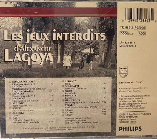Alexandre Lagoya - Les Jeux Interdits