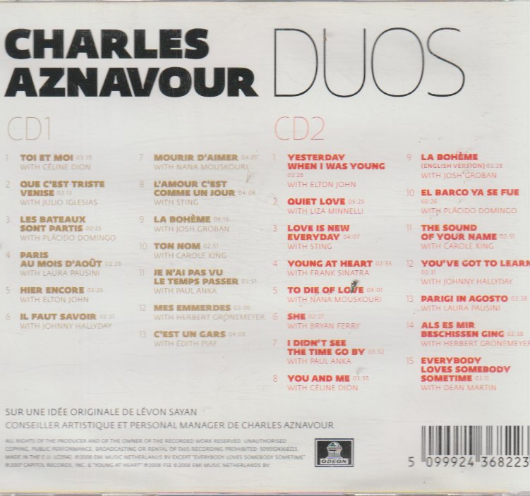 Charles Aznavour - Duos