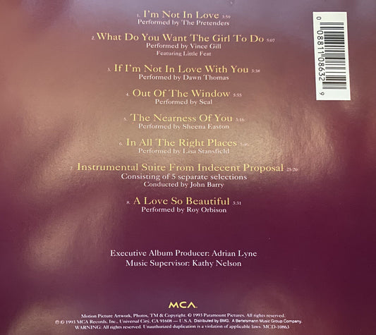 Indecent Proposal - (Music Taken From The Original Motion Picture Soundtrack)