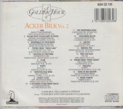 Acker Bilk – A Golden Hour Of Acker Bilk Vol. 2