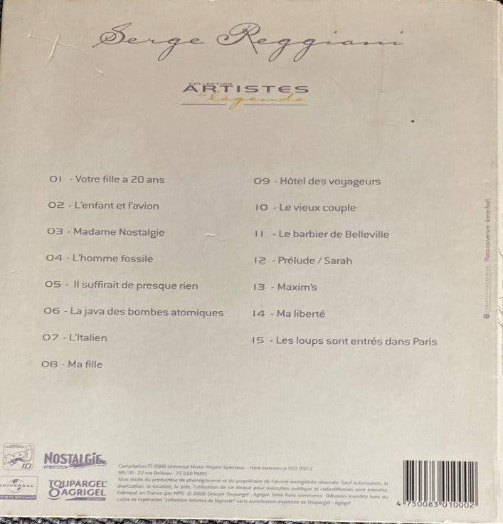 Serge Reggiani – Collection Artistes De Légende