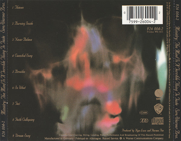 Ministry - The Mind Is A Terrible Thing To Taste