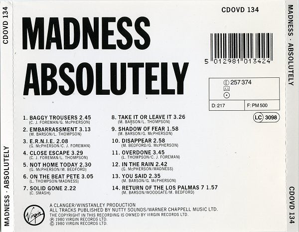Madness - Absolutely