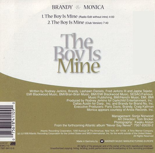 Brandy & Monica - The Boy Is Mine