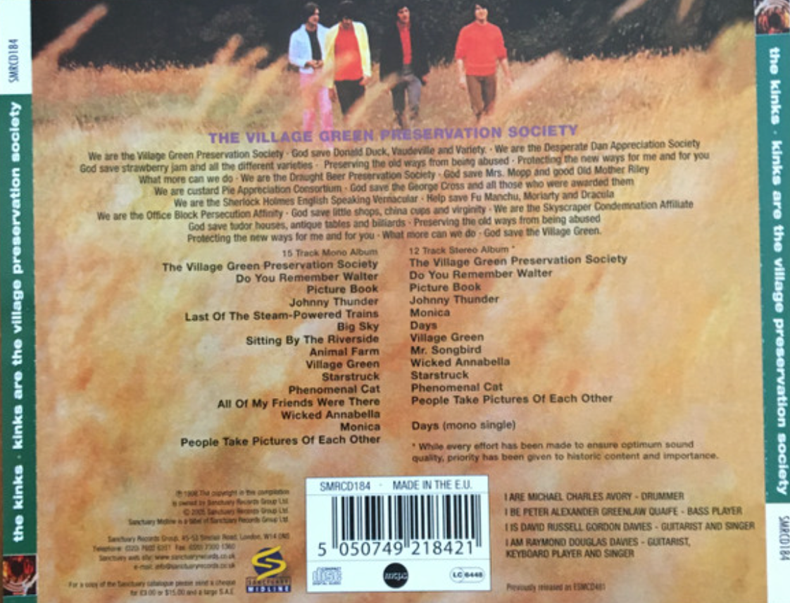 The Kinks - The Kinks Are The Village Green Preservation Society