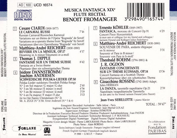 Benoît Fromanger - Musica Fantasca XIXe