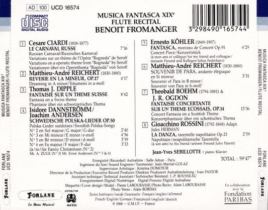 Benoît Fromanger - Musica Fantasca XIXe