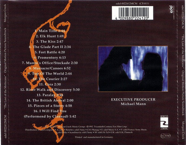 The Last Of The Mohicans - Original Motion Picture Soundtrack