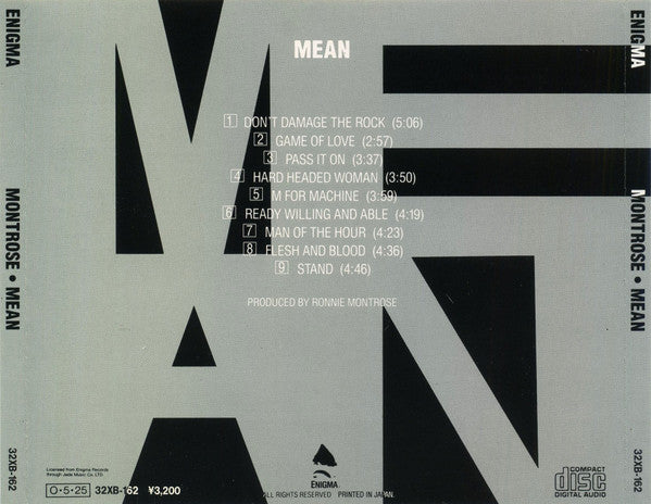 Montrose - Mean