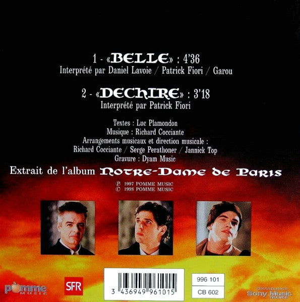 Daniel Lavoie - Patrick Fiori - Garou - Belle (Extrait Du Spectacle Notre-Dame De Paris)
