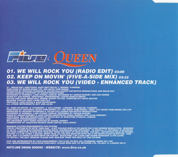 Five + Queen - We Will Rock You