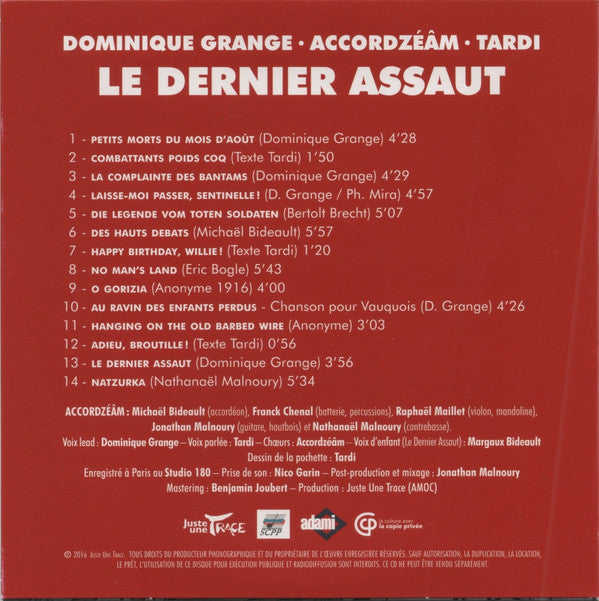 Jacques Tardi, Dominique Grange, Accordzéâm - Le Dernier Assaut