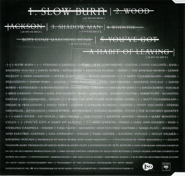 David Bowie - Slow Burn