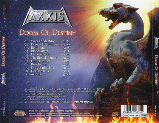 Axxis - Doom Of Destiny