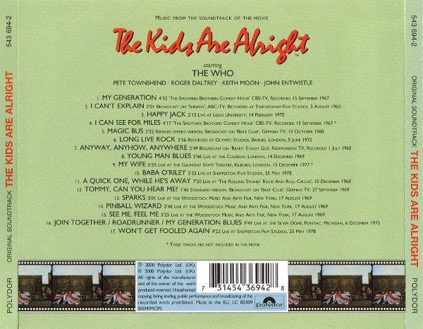 The Who - The Kids Are Alright