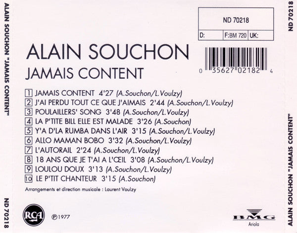 Alain Souchon - Jamais Content
