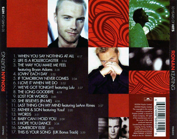 Ronan Keating - 10 Years Of Hits