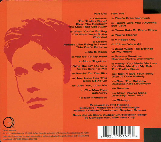 Rufus Wainwright - Rufus Does Judy At Carnegie Hall