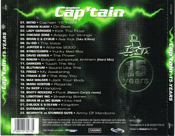 Cap'tain 15 Years