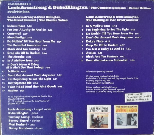 Louis Armstrong, Duke Ellington - Louis Armstrong & Duke Ellington - The Great Summit | Complete Sessions | Deluxe Edition
