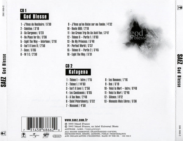 Saez - God Blesse