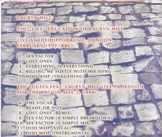 Lauryn Hill - The Live' Education Of Lauryn Hill'