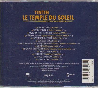 Tintin - Temple Du Soleil Spectacle Musical