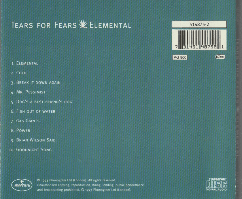 Tears For Fears – Elemental