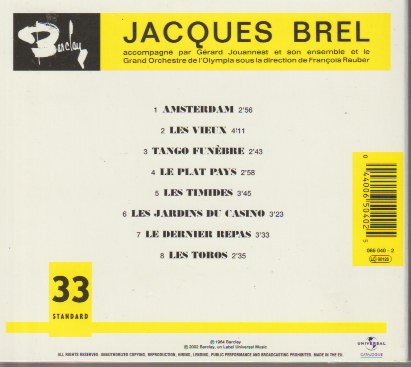 Jacques Brel - Olympia 64