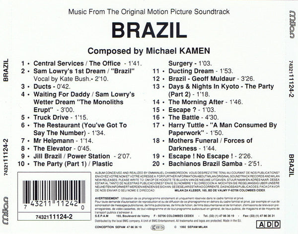 Brazil - Music From The Original Motion Picture Soundtrack
