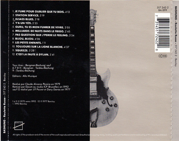 Alain Bashung - Roulette Russe