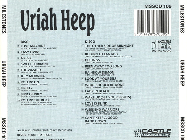 Uriah Heep - Milestones