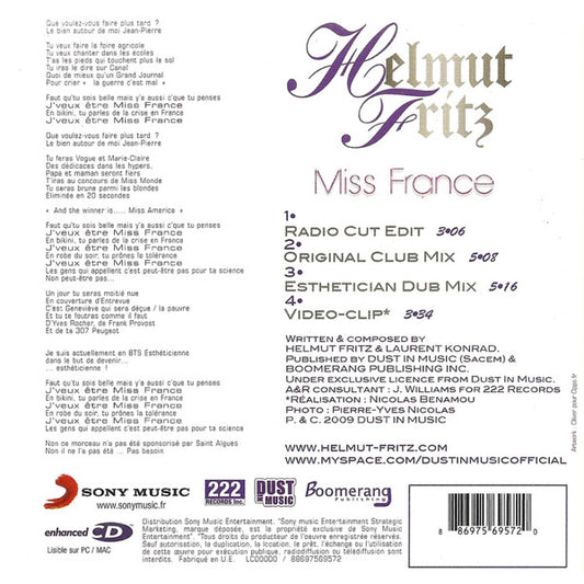 Helmut Fritz - Miss France
