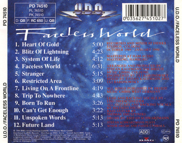 U.D.O. - Faceless World