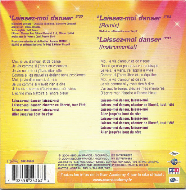 Star Academy - Laissez-Moi Danser