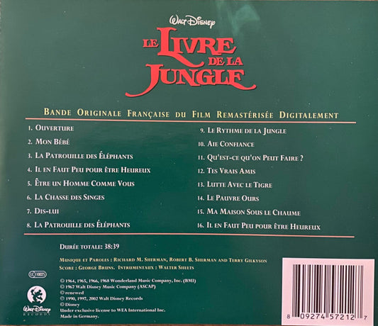 Le Livre De La Jungle (Bande Originale Française Du Film)