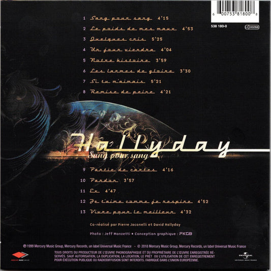 Johnny Hallyday - Sang pour Sang