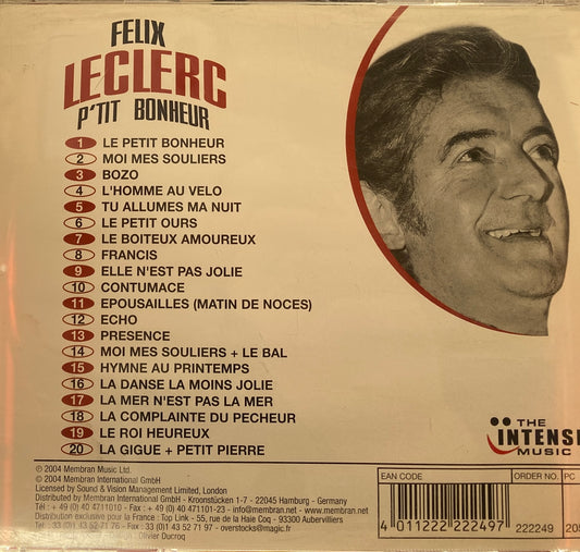Félix Leclerc - Le P'tit Bonheur