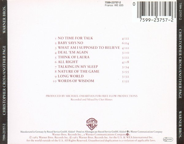 Christopher Cross - Another Page
