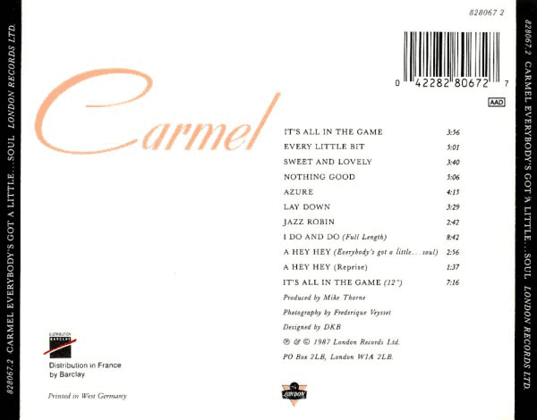 Carmel – Everybody's Got A Little...Soul