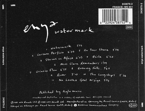 Enya - Watermark