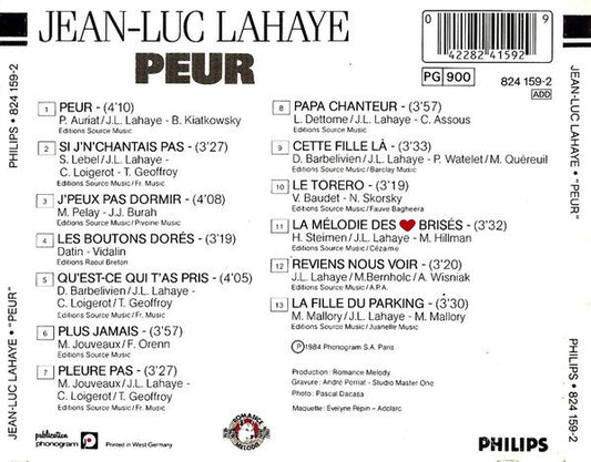 Jean-Luc Lahaye - Peur