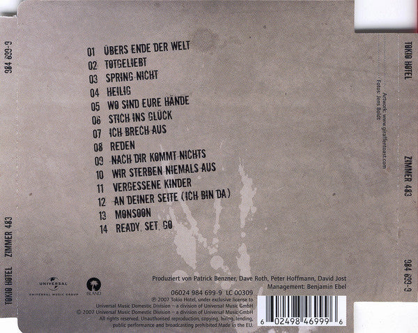 Tokio Hotel – Zimmer 483
