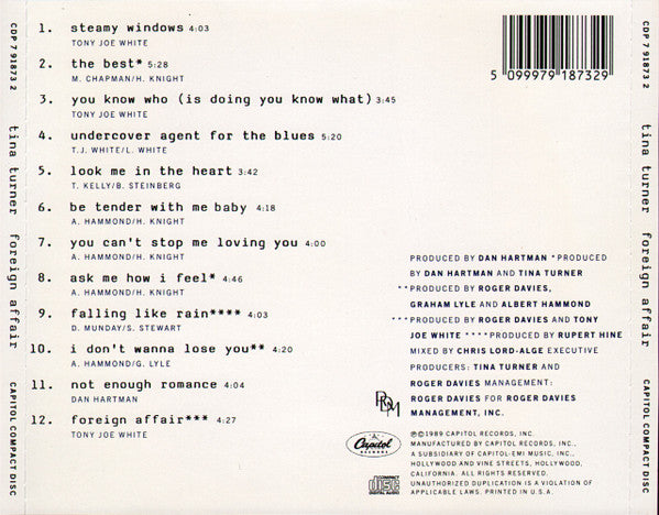 Tina Turner – Foreign Affair