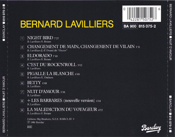 Bernard Lavilliers - Nuit D'Amour