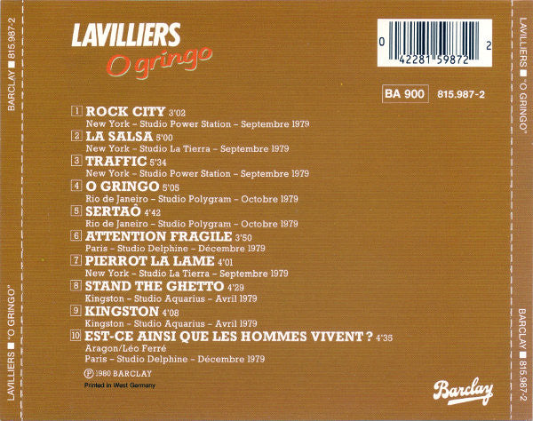 Bernard Lavilliers - O Gringo