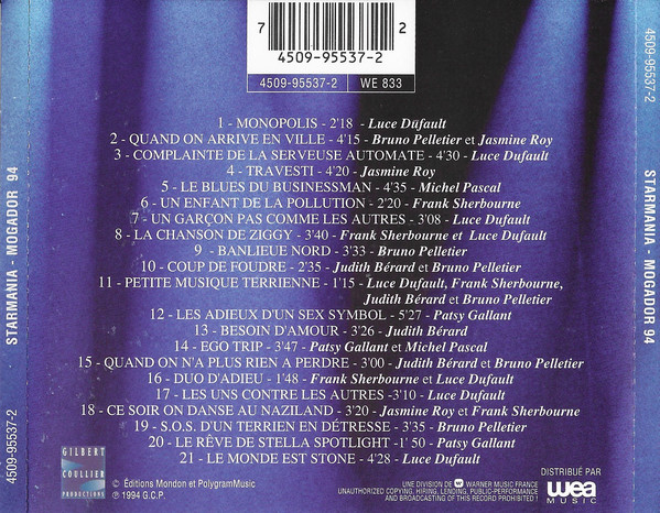 Starmania - (Mogador 94) Michel Berger & Luc Plamondon