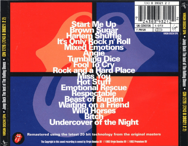 The Rolling Stones – Jump Back (The Best Of The Rolling Stones '71 - '93)