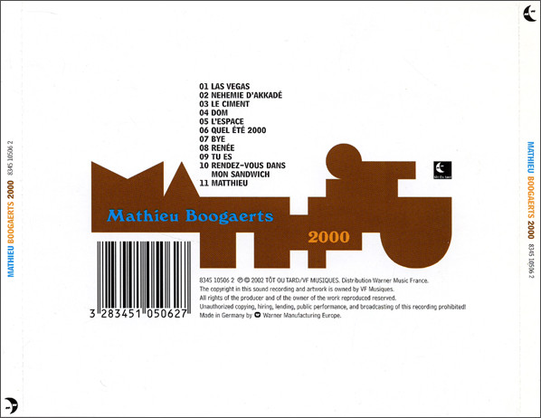 Mathieu Boogaerts – 2000