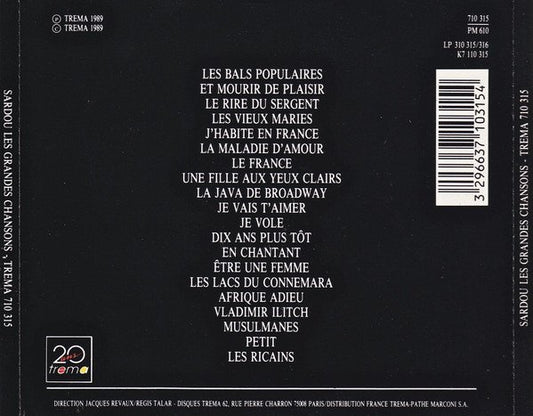 Michel Sardou – Les Grandes Variété Françaises